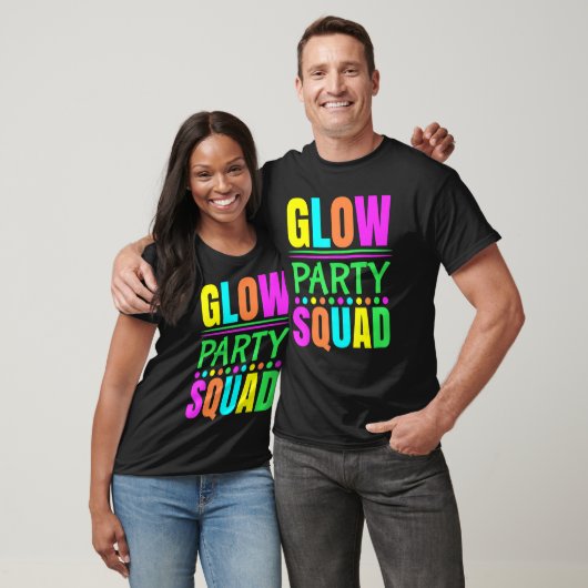 Glow Party Squad Neon Lights Party 1 T-shirt (Unisex)