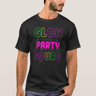 Glow Party Squad Neon Lights T-shirt