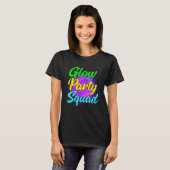 Glow Party Squad Party Cute Paint Splatter Tee T-shirt (Voorkant volledig)