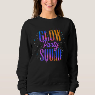 Glow Party Squad  Retro Party Wear Trui