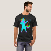 Glow Party Unicorn Squad Neon Lights T-shirt (Voorkant volledig)