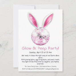 Glow & Peep Feest – Pasen Disco Uitnodiging