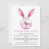 Glow & Peep Party – Uitnodiging voor Paasschotel (Voorkant)