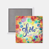 Glow  Plezier Abstracte Moderne Inspirivity Magneet (Voorkant / Achterkant)