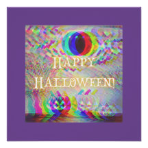 Glow pompoenen Happy Halloween