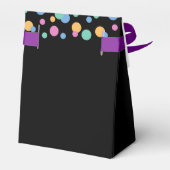 Glow & Roll Birthday bash Custom zwart Bedankdoosjes (Achterkant)