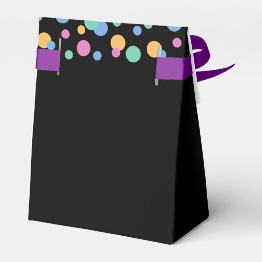 Glow & Roll Birthday bash Custom zwart Bedankdoosjes (Achterkant)