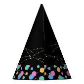 Glow & Roll Birthday bash zwart Feesthoedjes (Achterkant)