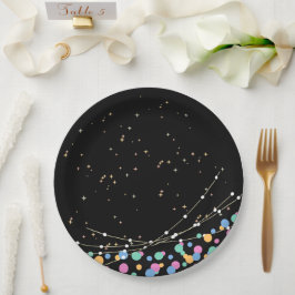 Glow & roll verjaardagsfeestje aanbod papieren bordje