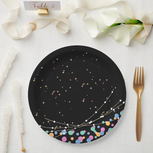 Glow & roll verjaardagsfeestje aanbod papieren bordje (Huwelijk)