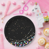 Glow & roll verjaardagsfeestje aanbod papieren bordje (Feest)