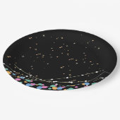 Glow & roll verjaardagsfeestje aanbod papieren bordje (Gekanteld)