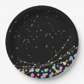 Glow & roll verjaardagsfeestje aanbod papieren bordje (Voorkant)