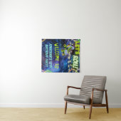 Glow Roller Schaatsen Verjaardagsfeest Welkomstbor Wandkleed (In Situ (horizontaal))