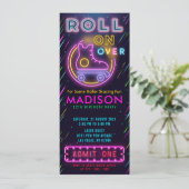 Glow Roller Skicket Pass Birthday Kaart (Staand voorkant)