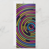 Glow Roller Skicket Pass Birthday Kaart (Achterkant)