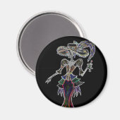 Glow Steampunk Catrina Magnet (Voorkant / Achterkant)