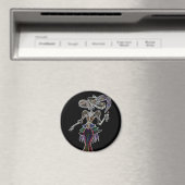 Glow Steampunk Catrina Magnet (Insitu (Vaatwasser))