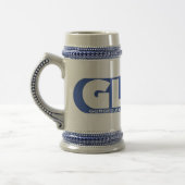 GLOW Stein Blue Logo Bierpul (Links)