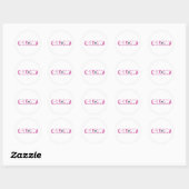 GLOW Sticker Roze Logo (Vel)