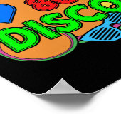 Glow Sticks 80's retro I love 80s disco glow Poster (Hoek)