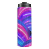 Glow Stripes - Vibrant & Dynamic Thermosbeker (Voorkant)