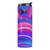 Glow Stripes - Vibrant & Dynamic Thermosbeker (Gedraaid links)