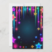 Glow Sweet 16 Zestien Retro 80s Neon Bright Kaart (Achterkant)