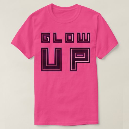 Glow up 80s Neon T-shirt (Design voorkant)
