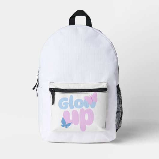 Glow Up Bold Butterfly Esthetisch Ontwerp Bedrukte Rugzak (Voorkant)