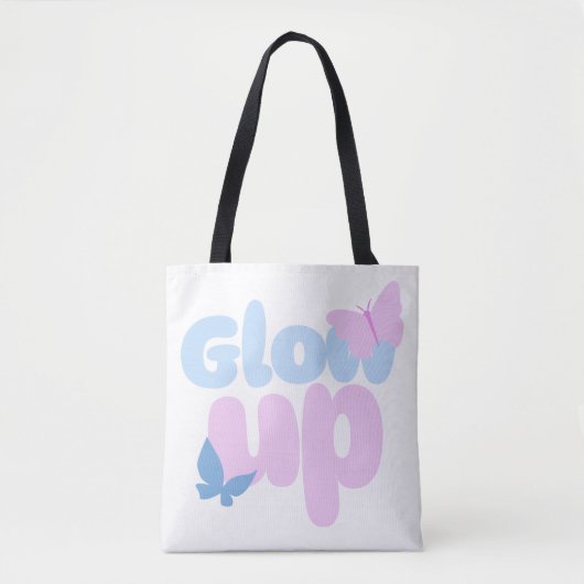 Glow Up Bold Butterfly Esthetisch Ontwerp Tote Bag (Voorkant)