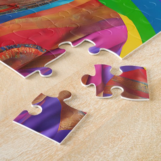 Glow up met God Afro-Amerikaanse zwarte vrouw Legpuzzel (Zijkant)