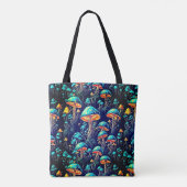 Glow Up met Retro MuShrooms Tas (Achterkant)