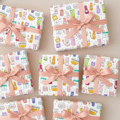 Glow Up Skincare Gift Wrap Inpakpapier Vel