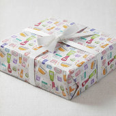 Glow Up Skincare Gift Wrapping Paper Roll Cadeaupapier