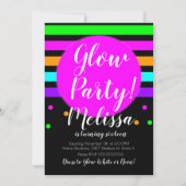 Glow Verjaardag Crazy Neon Glow In The Dark Feest Kaart (Voorkant)
