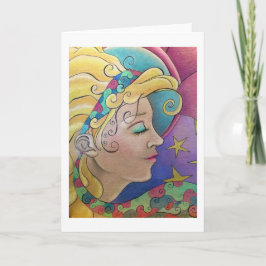 Glow wenskaart kaart