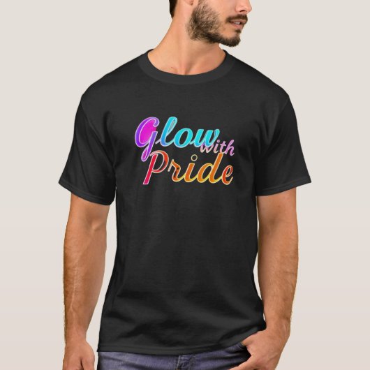 Glow with Pride - Stralend T-shirt (Voorkant)