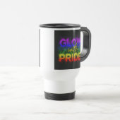 "Glow with Pride" Travel Coffee Mug Reisbeker (Voorkant rechts)