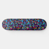 Glow with the Flow - Paddenstoelen Skateboard (Horizontaal)