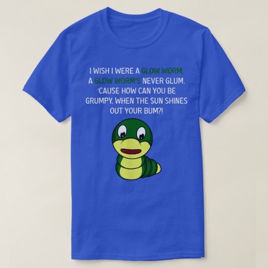 Glow Worm Fisherman T-shirt (Design voorkant)