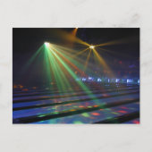 Glow Zone Bowling Briefkaart (Voorkant)