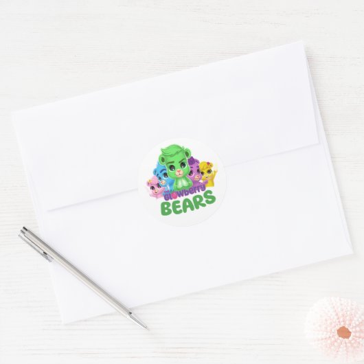 Glowberry Beren Ronde Sticker (Envelop)