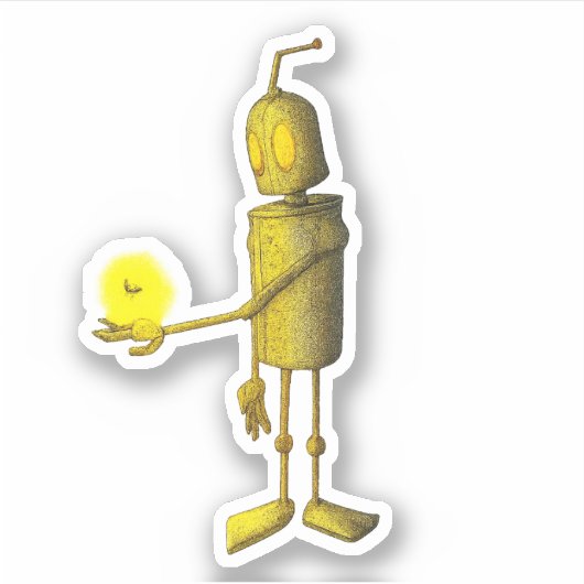 Glowbot  sticker (Voorkant)