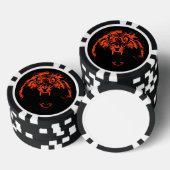 Gloweed Tiger Poker Chips (Opstapeling)
