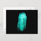 Gloweeën Jellyfish Briefkaart (Voorkant / Achterkant)