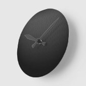 GLOWENDE KOOLZWARTE STIPPEN DARKPATROON RONDE KLOK (Hoek)