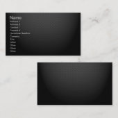 GLOWENDE KOOLZWARTE STIPPEN DARKPATROON VISITEKAARTJE (Voorkant / Achterkant)