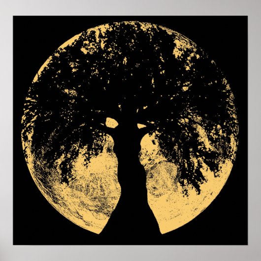 Gloweyed Moon Oak Goddess Poster (Voorkant)