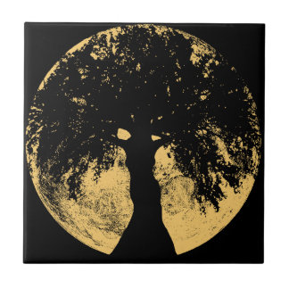 Gloweyed Moon Oak Goddess Tegeltje